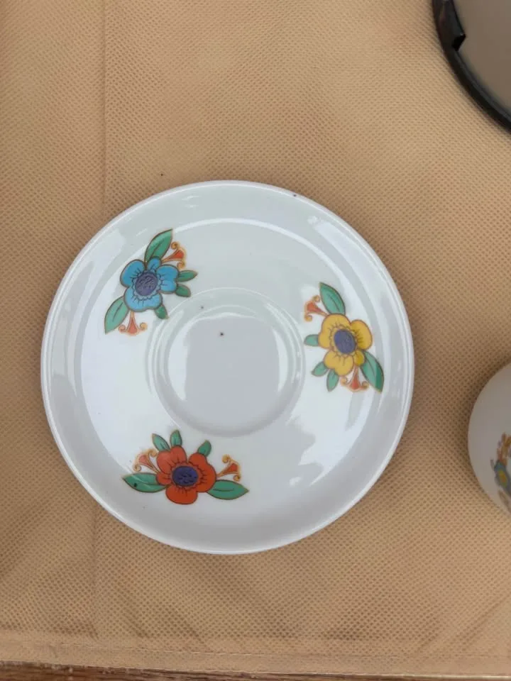 Vintage 1950’s Espresso Cups and Saucers - Set of 2 image indicator(4)