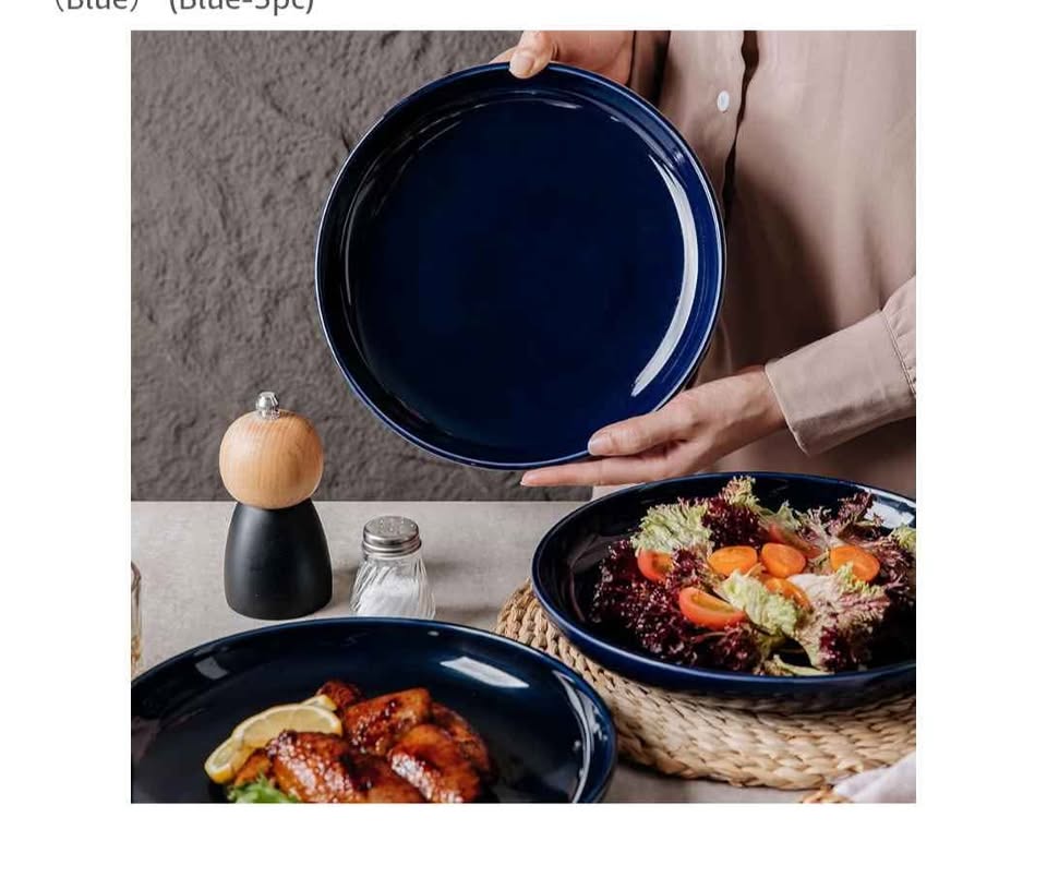 🧡Blue Salad Modern Appetizer Plates🧡 - photo 2