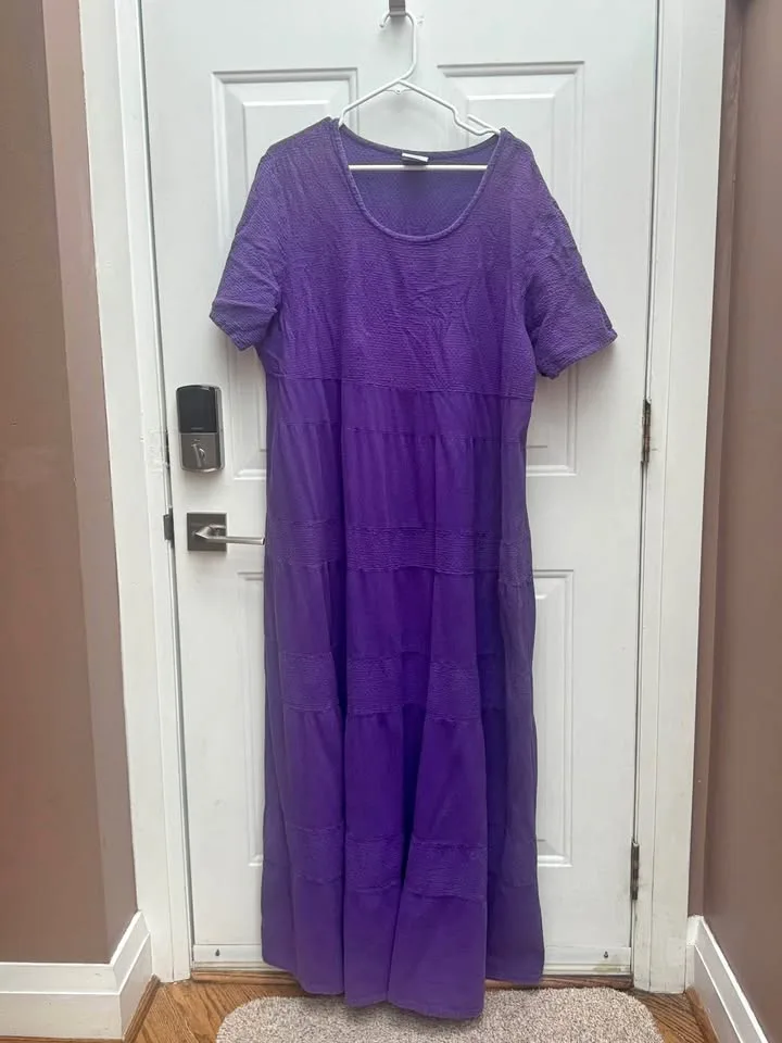 Comfortable Cotton Full Length Summer Dress thumbnail