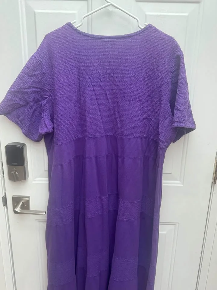 Comfortable Cotton Full Length Summer Dress image indicator(2)