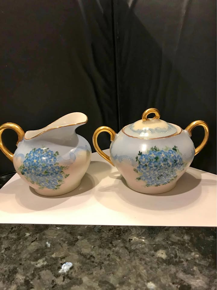 Sweet Hand Painted Cream & Sugar