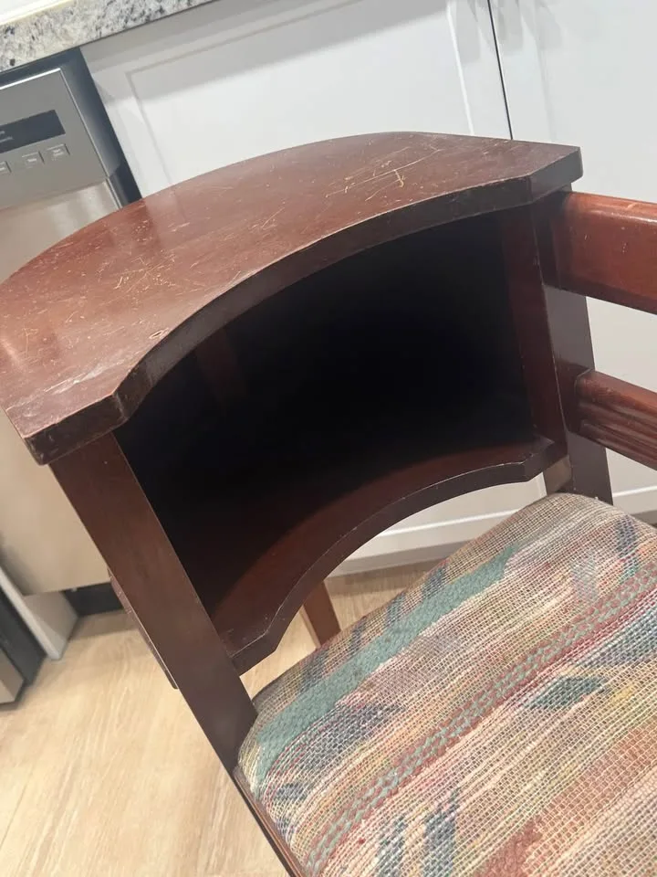 Solid Wood Retro Gossip Bench/Telephone Table image indicator(3)