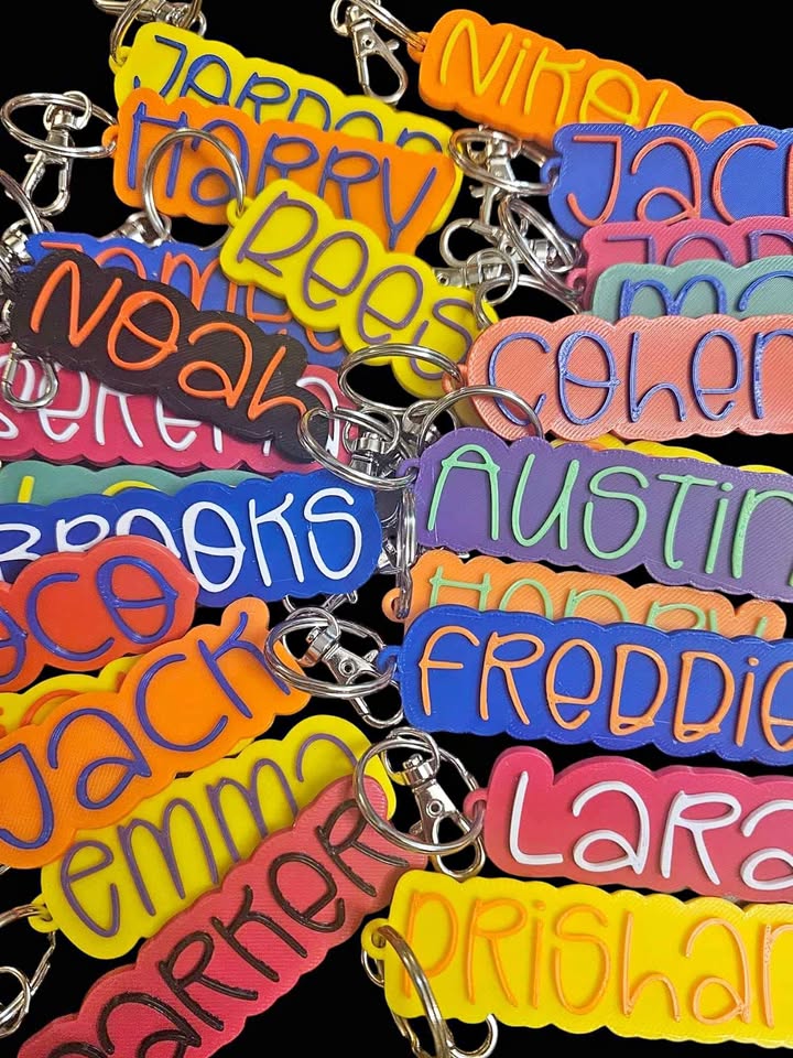 Personalized Keychain / Key Ring / Water Bottle Tag