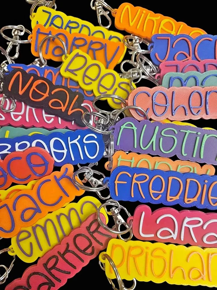 Personalized Keychain / Key Ring / Water Bottle Tag thumbnail
