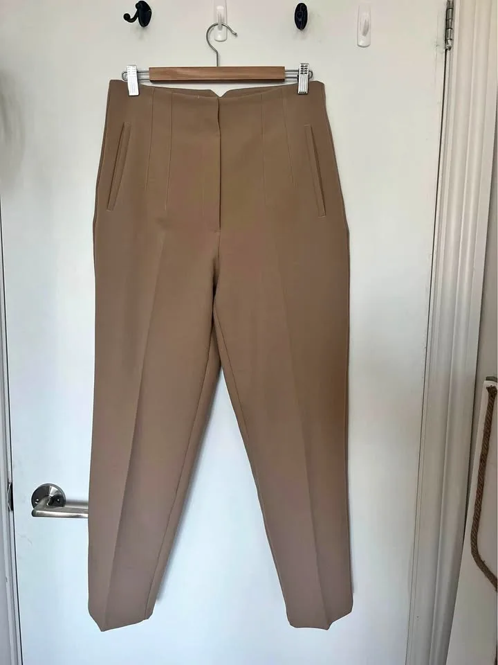 Zara Pleated Work Dress Pants - Women Large