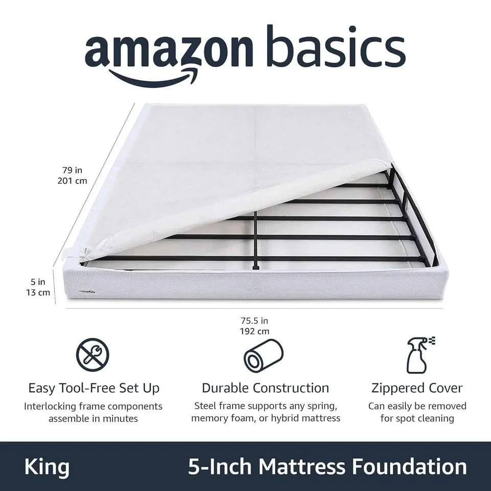 King Size Smart Box Spring Bed Base, BRAND NEW image indicator(2)