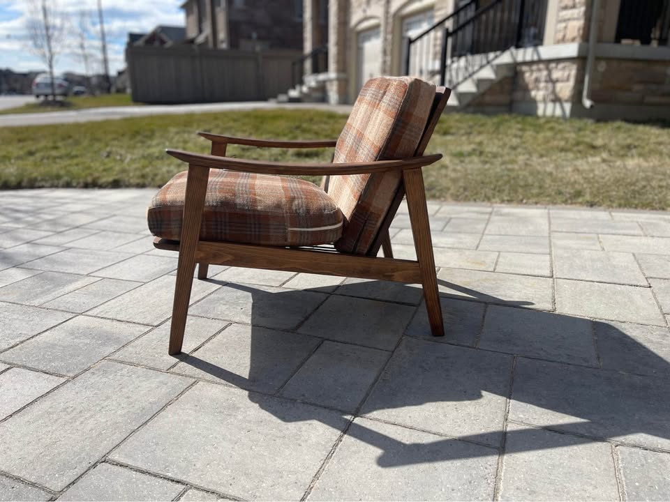 Mcm walnut arm chair( 3 Available ) - photo 3
