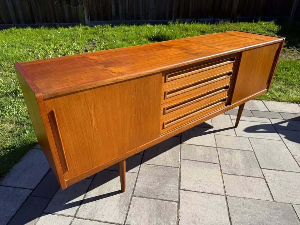 Mcm Danish teak credenza and hutch image indicator(4)