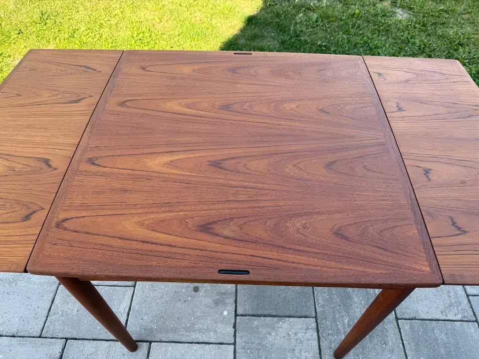 Mcm Danish teak table ( Refinished) image indicator(2)