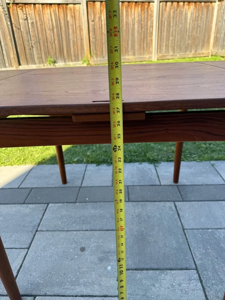 Mcm Danish teak table ( Refinished) image indicator(6)