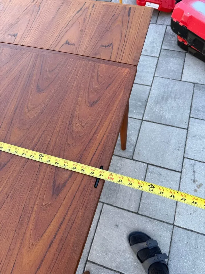 Mcm Danish teak table ( Refinished) image indicator(7)