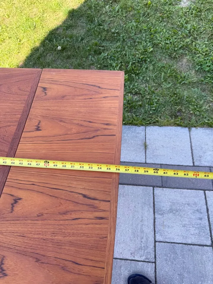 Mcm Danish teak table ( Refinished) image indicator(8)