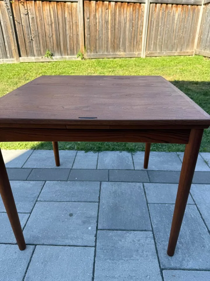 Mcm Danish teak table ( Refinished) image indicator(10)