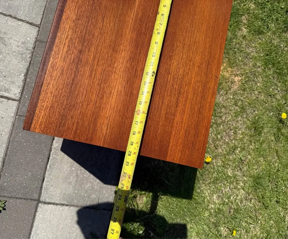 Mcm teak Nightstand refinished image indicator(6)