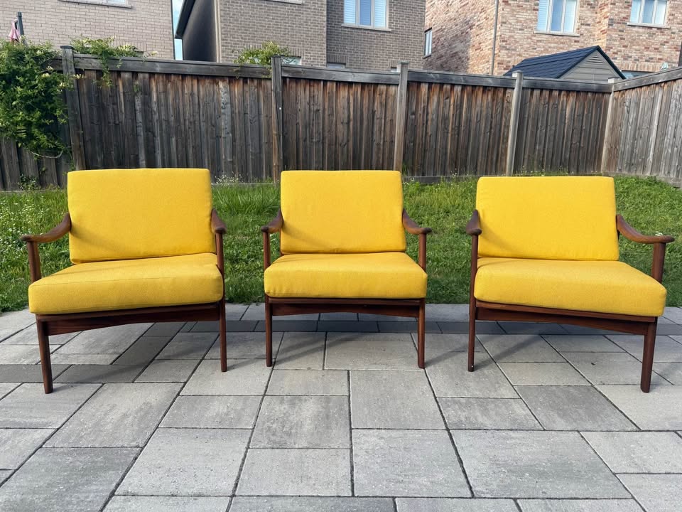 MCM Walnut Chairs | Restored - photo 2