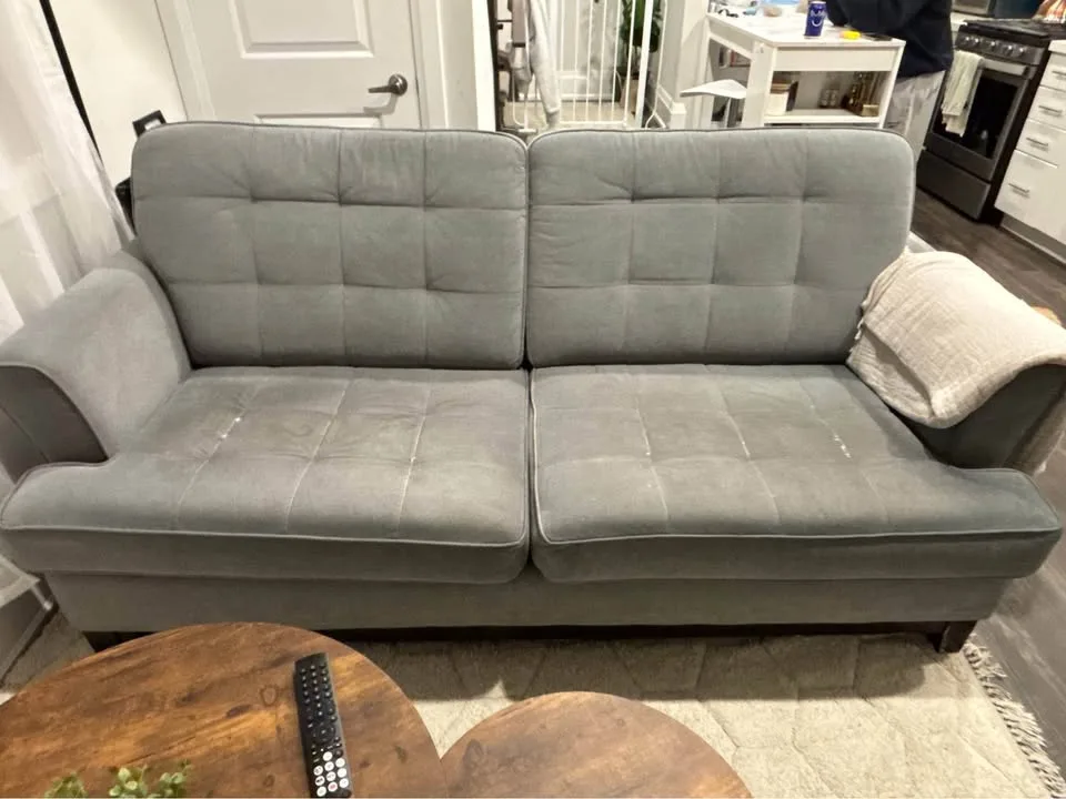 Grey Wayfair couch for sale! image indicator(3)