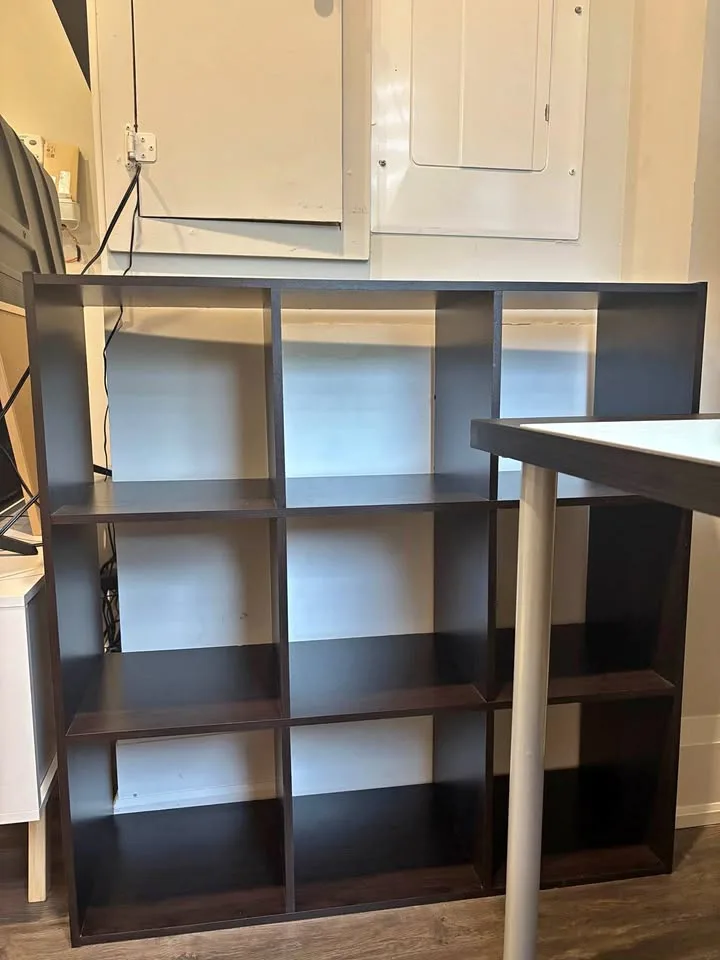 9-cube Dark Shelf for sale! thumbnail
