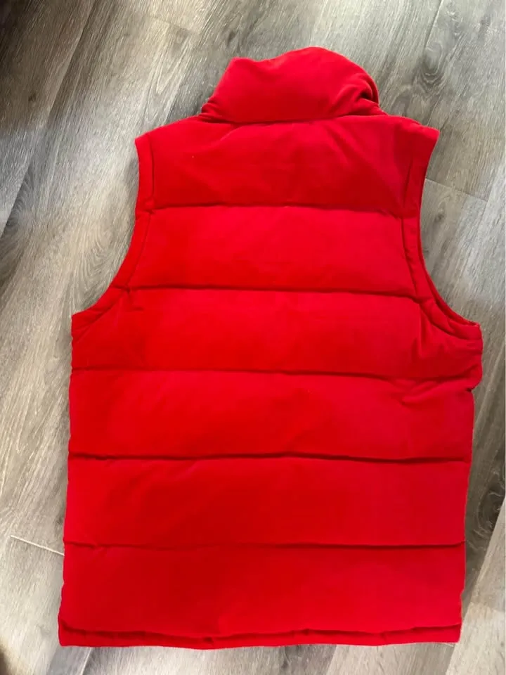 Adidas Red Velvet Down Vest Size S ( Can fit up to size M ) image indicator(7)