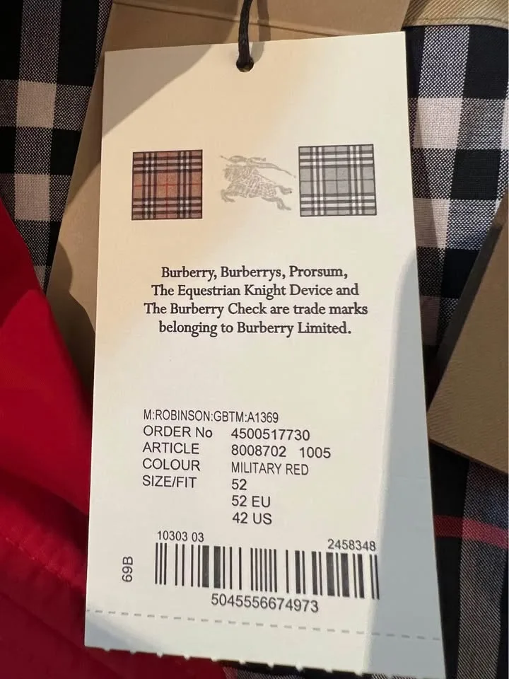 Brand New Burberry wind breaker jacket XL supreme coach Dior image indicator(10)