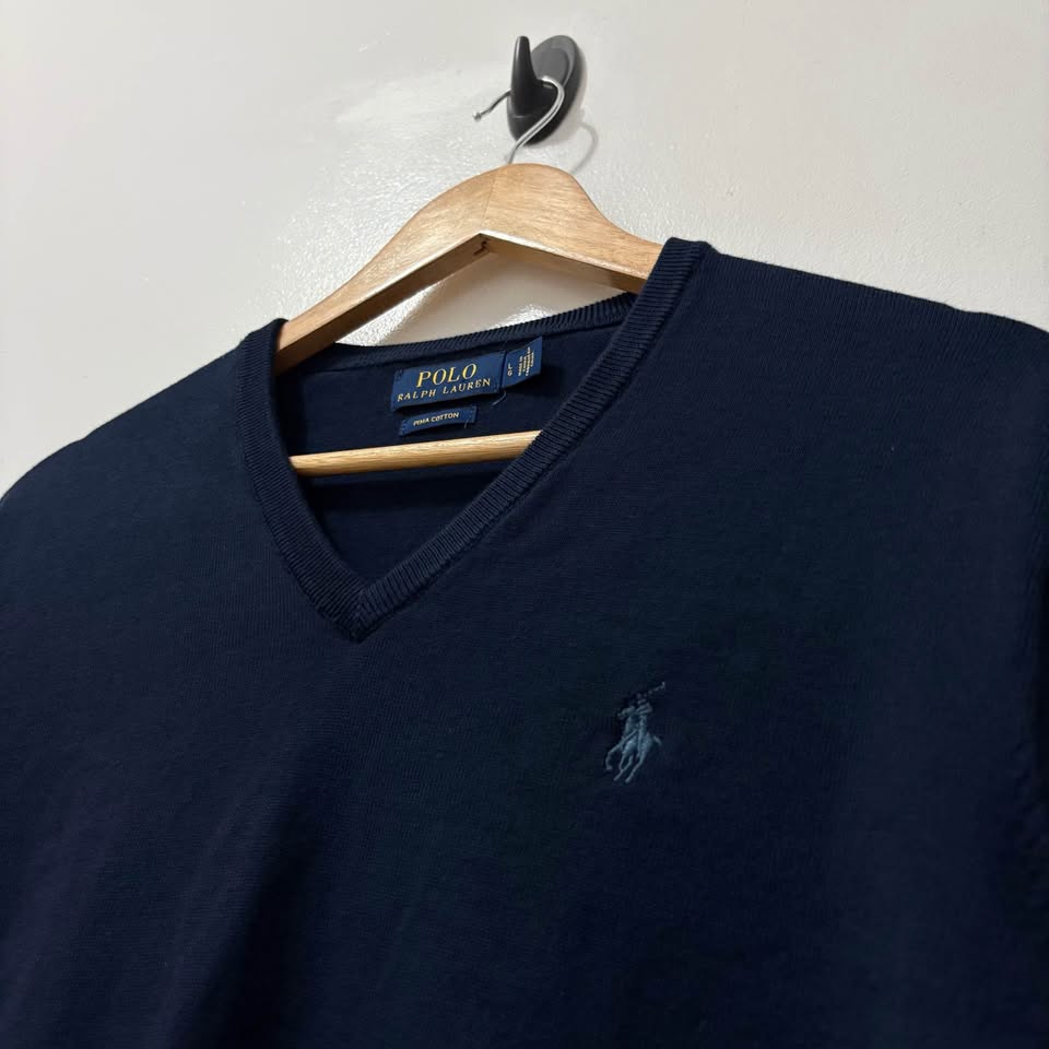 RALPH LAUREN V-NECK SWEATER BLUE - photo 5