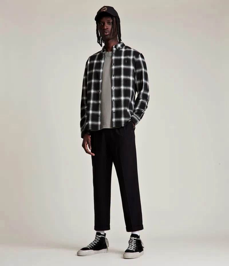 ALLSAINTS PLAID BUTTON DOWN