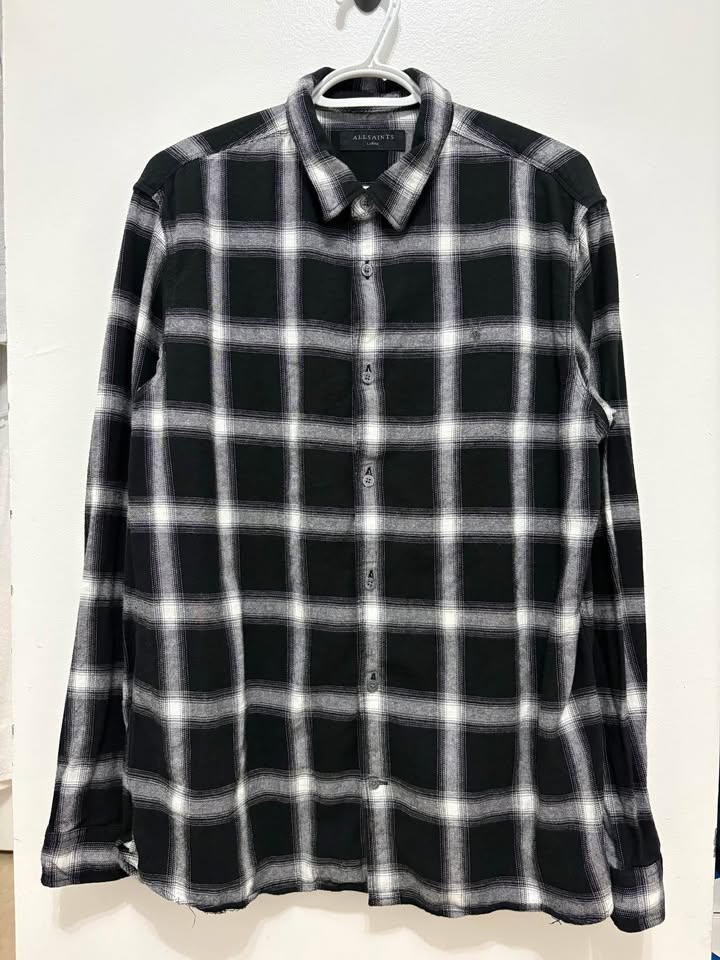 ALLSAINTS PLAID BUTTON DOWN - photo 3