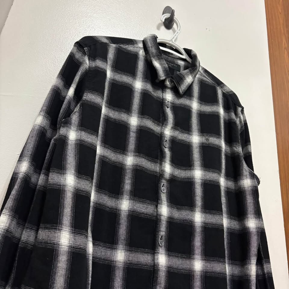 ALLSAINTS PLAID BUTTON DOWN - photo 4