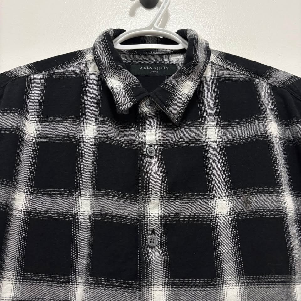 ALLSAINTS PLAID BUTTON DOWN - photo 5