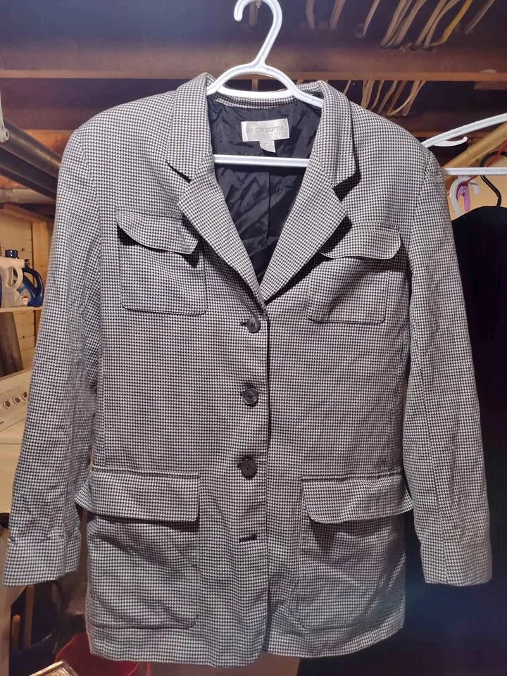 Liz Claiborne collection houndstooth jacket thumbnail