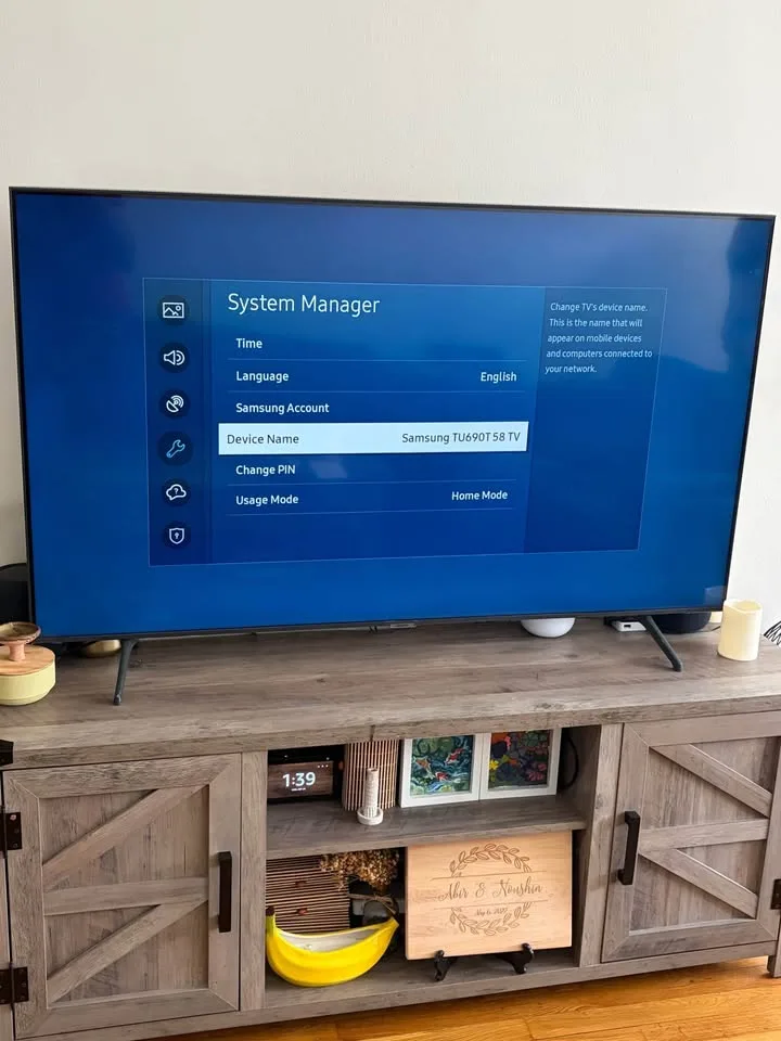 58 inch Samsung TV image indicator(3)