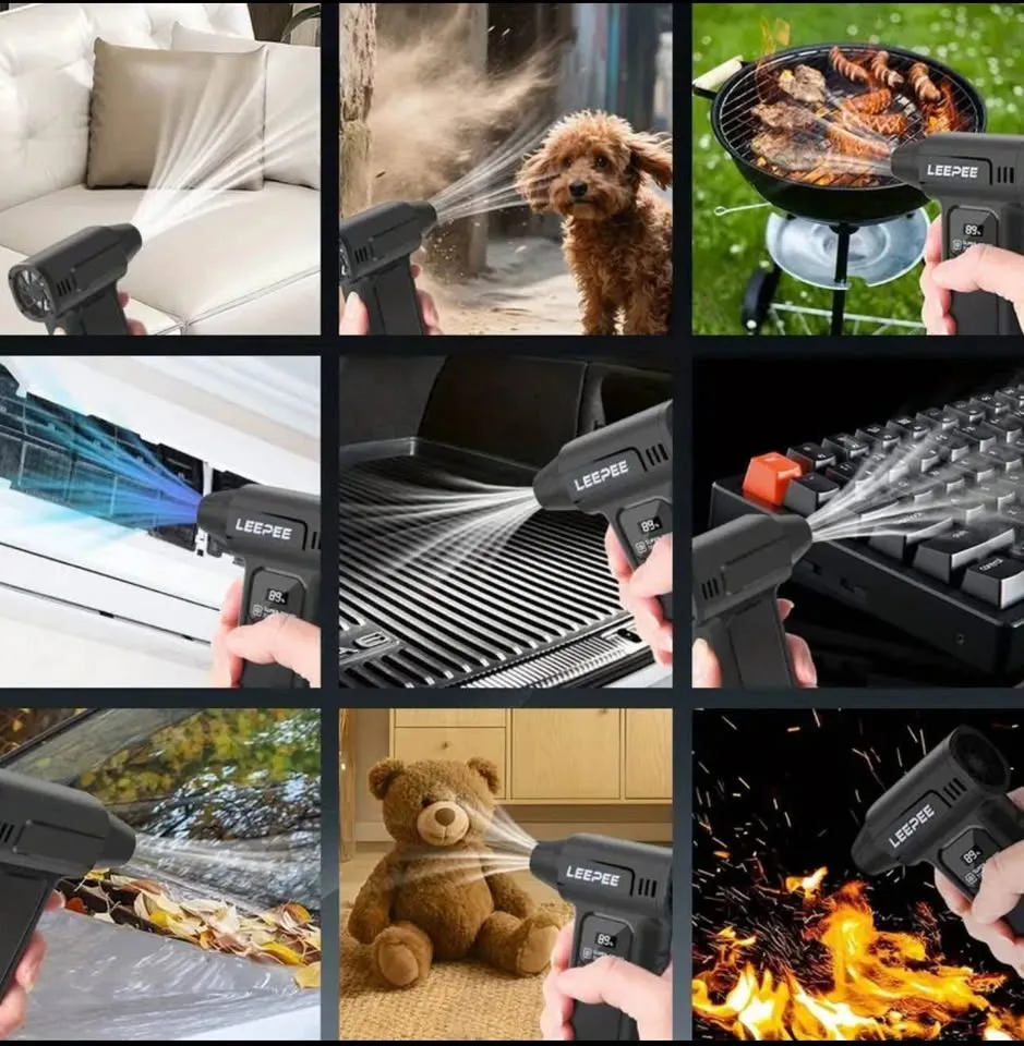 Turbojet Fan Blower, Brushless Motor, USB Rechargeable image indicator(7)