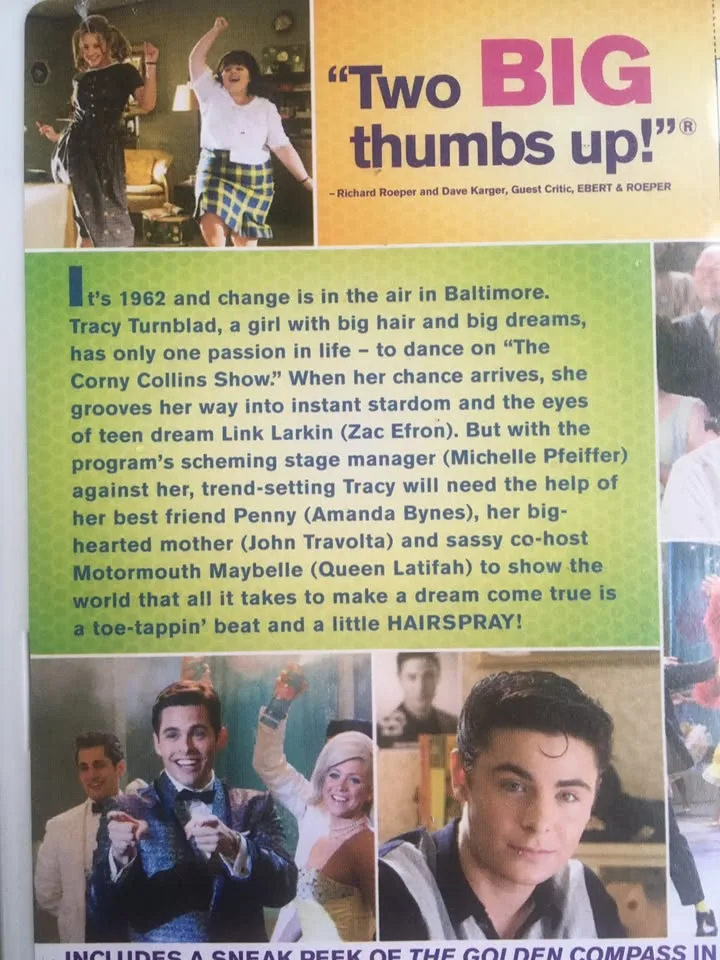 Hairspray Fullscreen DVD - Travolta, Pfeiffer, Efron image indicator(6)