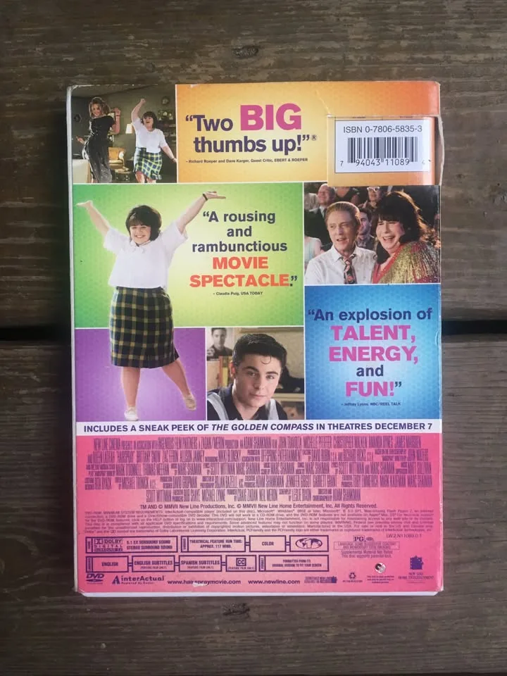 Hairspray Fullscreen DVD - Travolta, Pfeiffer, Efron image indicator(8)