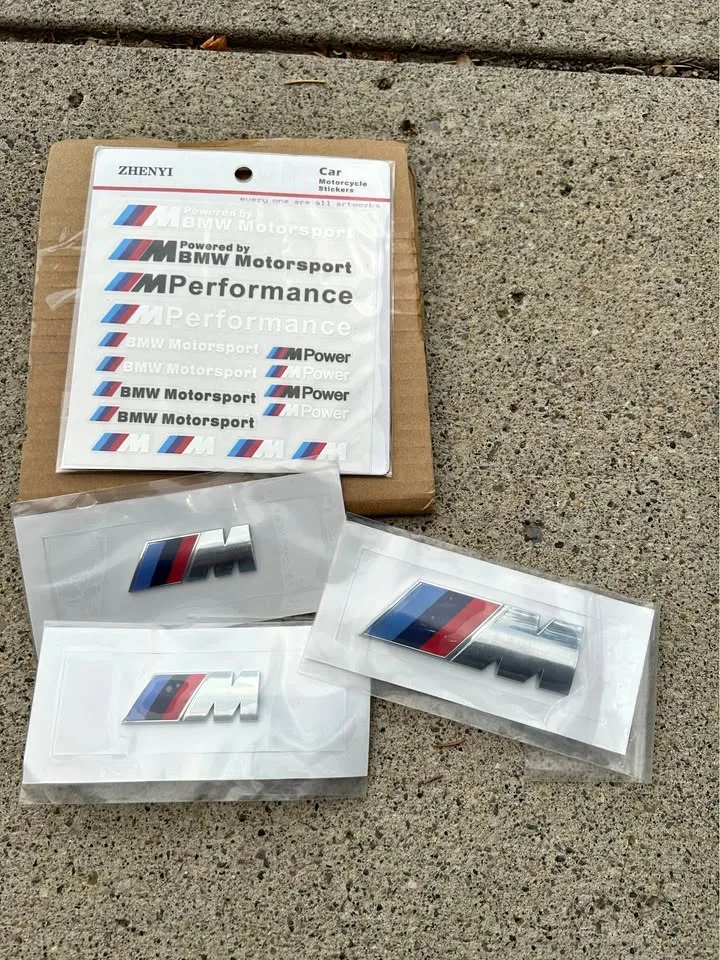 BMW M badge and Stickers set thumbnail