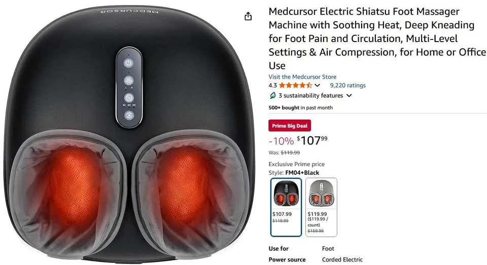 Electric foot massager thumbnail