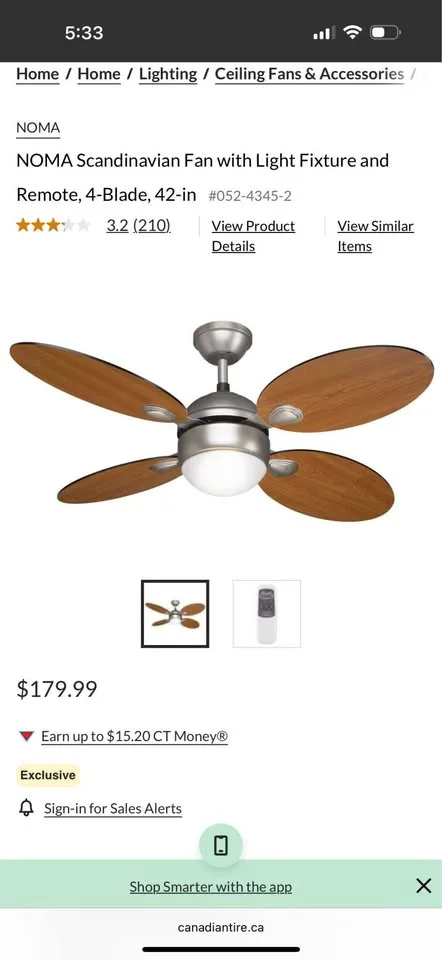 42” Ceiling Fan image indicator(2)