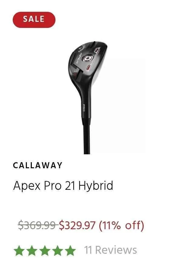 Callaway Apex Pro Hybrid - Left Hand image indicator(5)