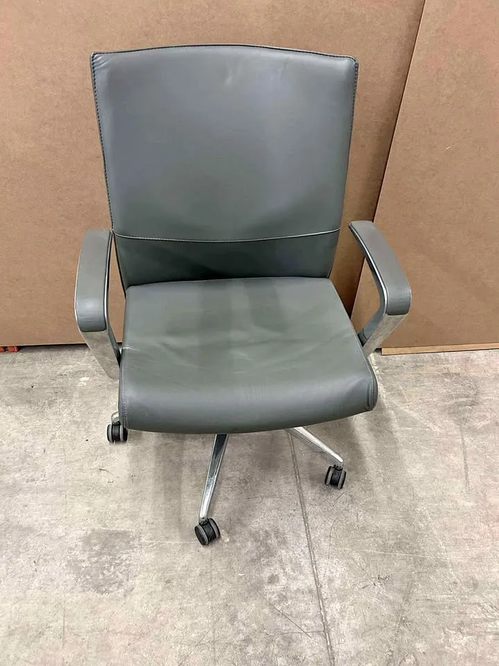 Stylex Grey Leather Office Chairs - 11 Available thumbnail