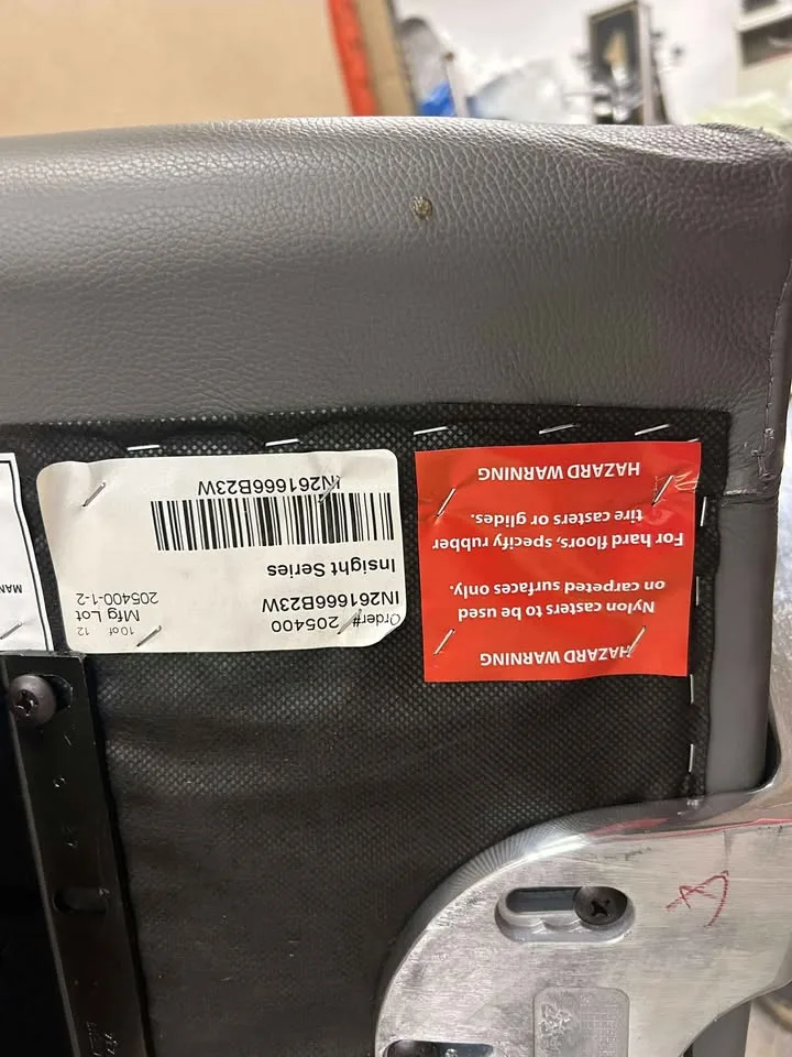 Stylex Grey Leather Office Chair image indicator(6)