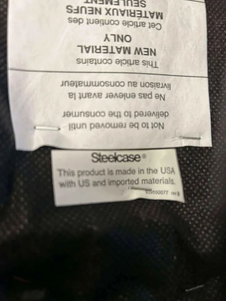 Steelcase Black Leather Height Adjustable Office Chairs image indicator(7)