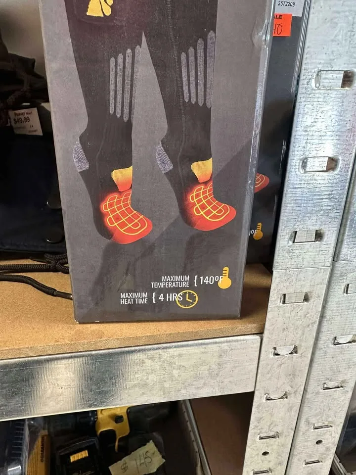 Size XXL Heated Battery Operated Socks - 7 Pairs Available image indicator(3)