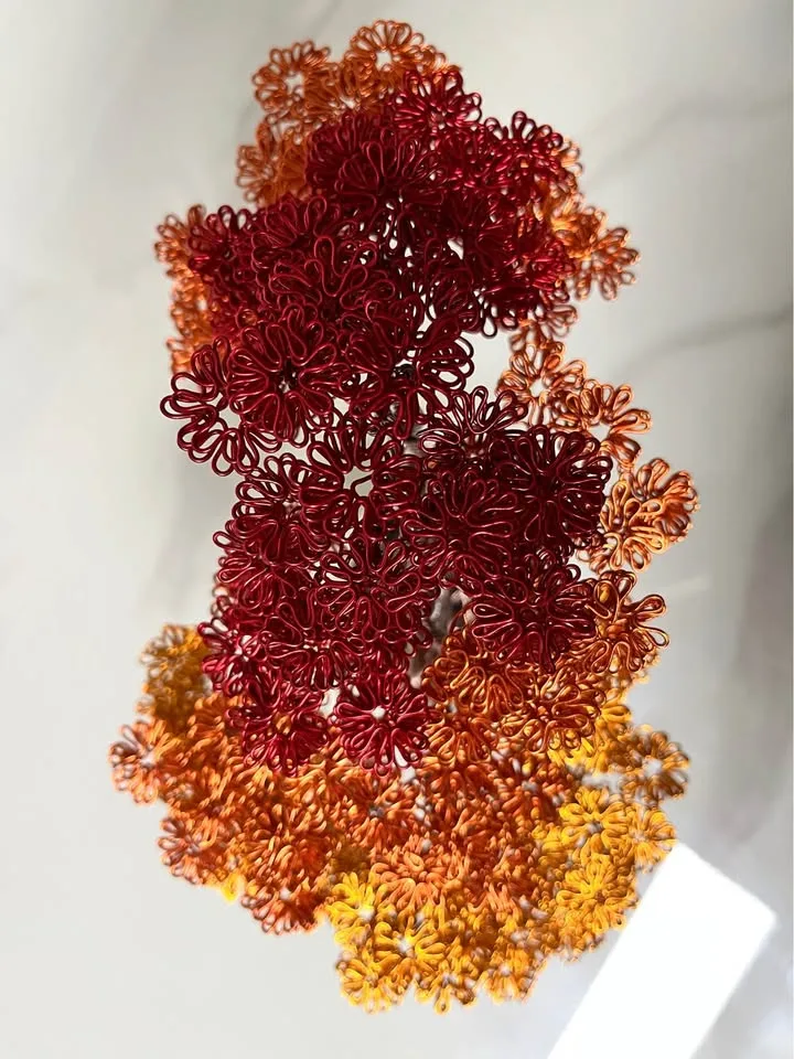 🍁 Handmade Autumn Aluminum Bonsai Tree image indicator(8)