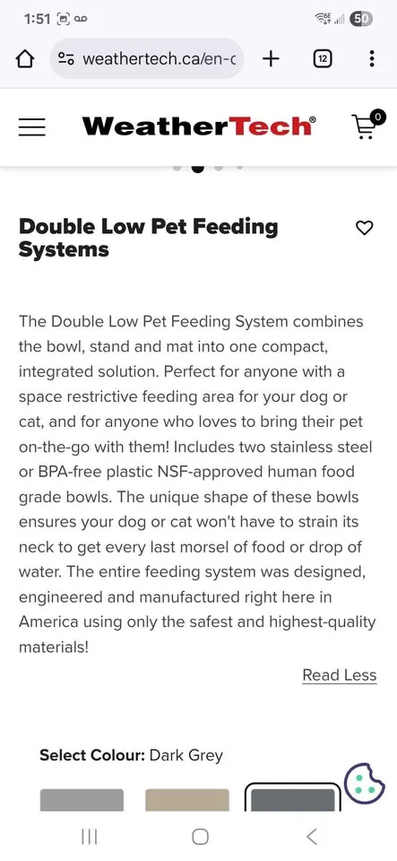 Petcomfort Dog/Cat Dishes by Weathertech image indicator(2)