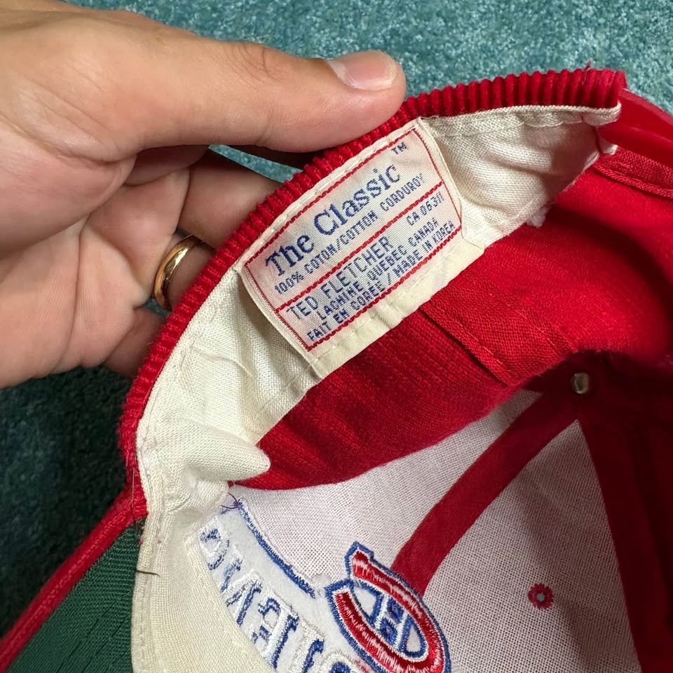 VINTAGE CANADIENS CORDUROY CAP - photo 3