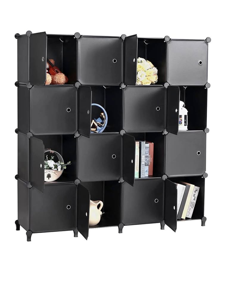New Cube Storage Organizer, 16-Cube Modular DIY Shelf
