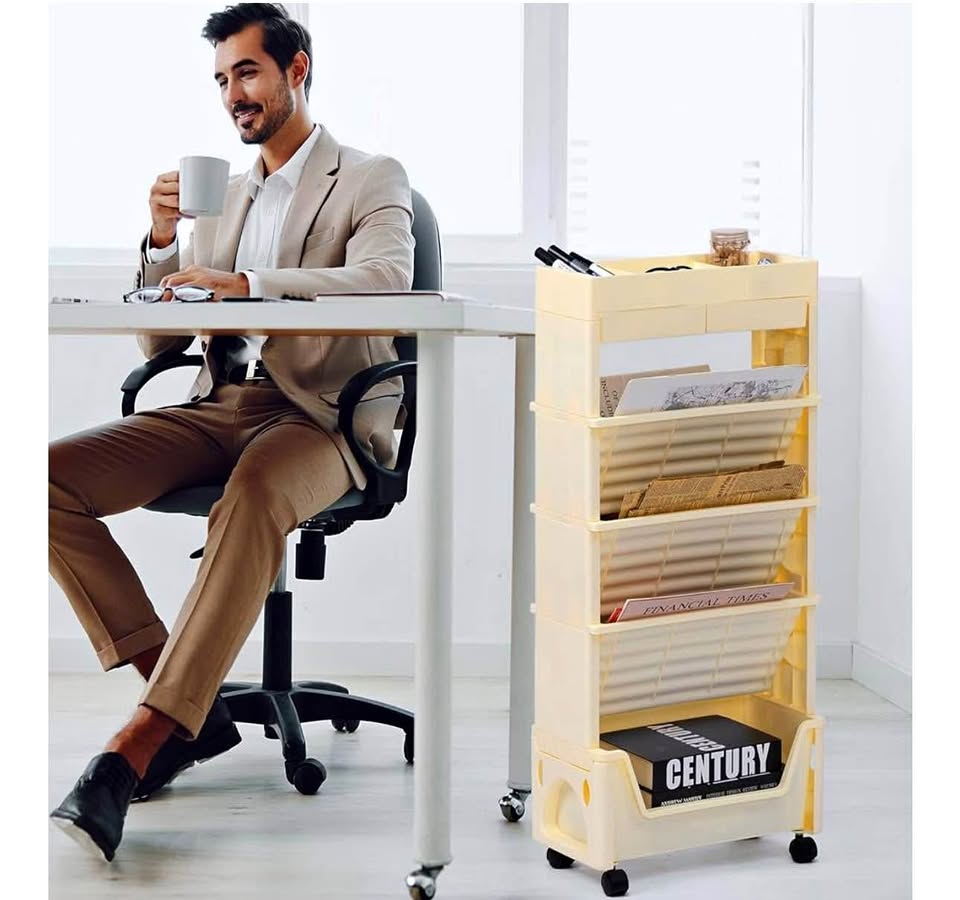 AGTEK 5 Tier Rolling Utility Cart