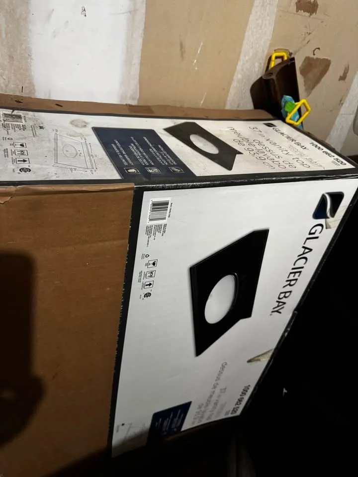 Glacier Bay 37 Inch Midnight Black Granite Vanity Top image indicator(3)