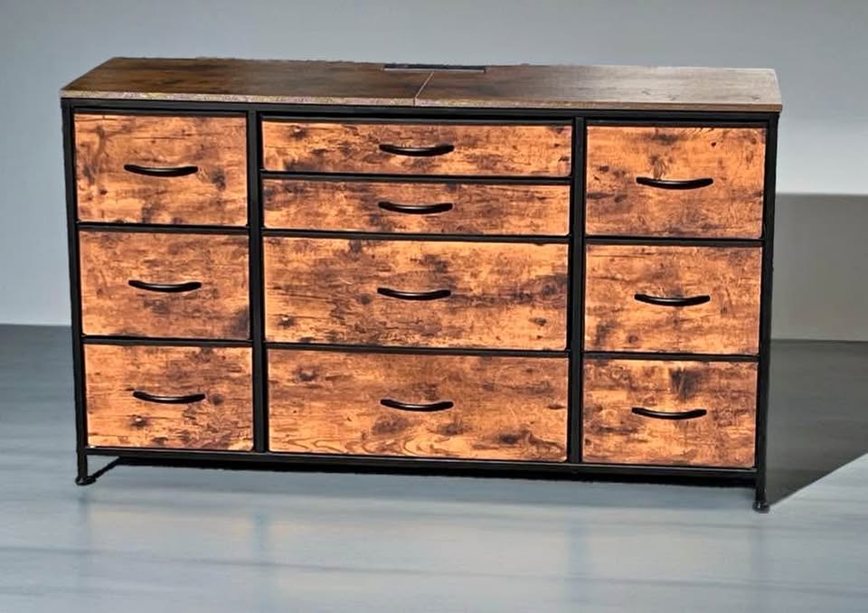 Dresser/TV Stand (fabric drawers)