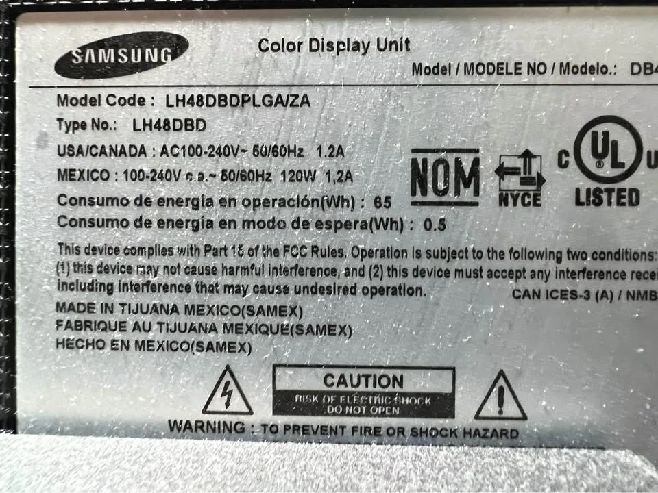 48 inch Samsung Digital signage Display with movable stand image indicator(5)