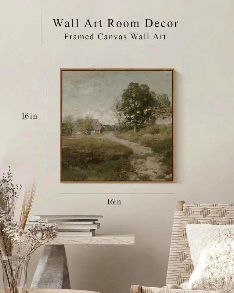 Sealed Canvas Landscape Wall Decor, 16"x16" image indicator(2)